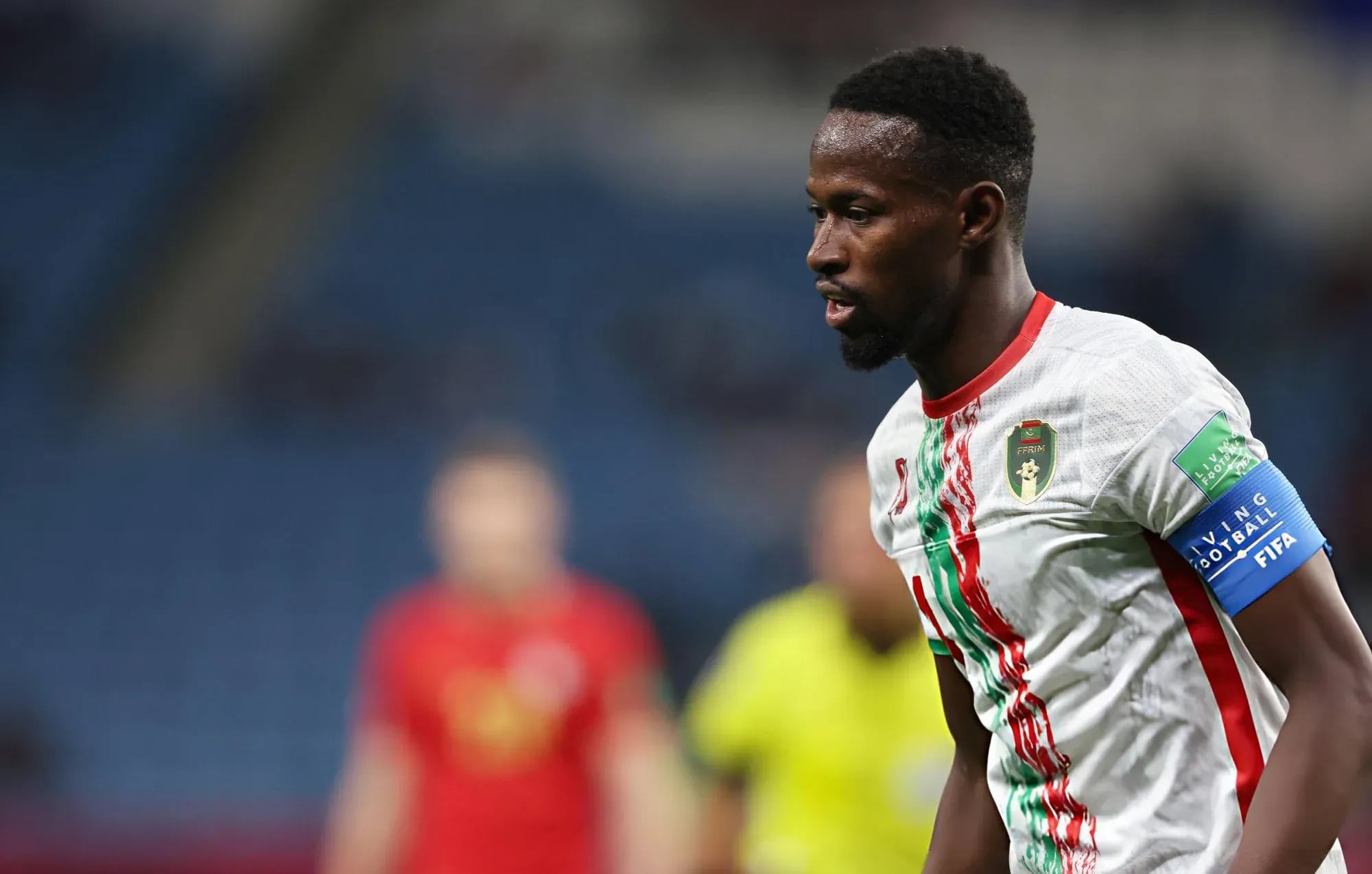 Mohamed Dellah Yaly wearing the captain's armband