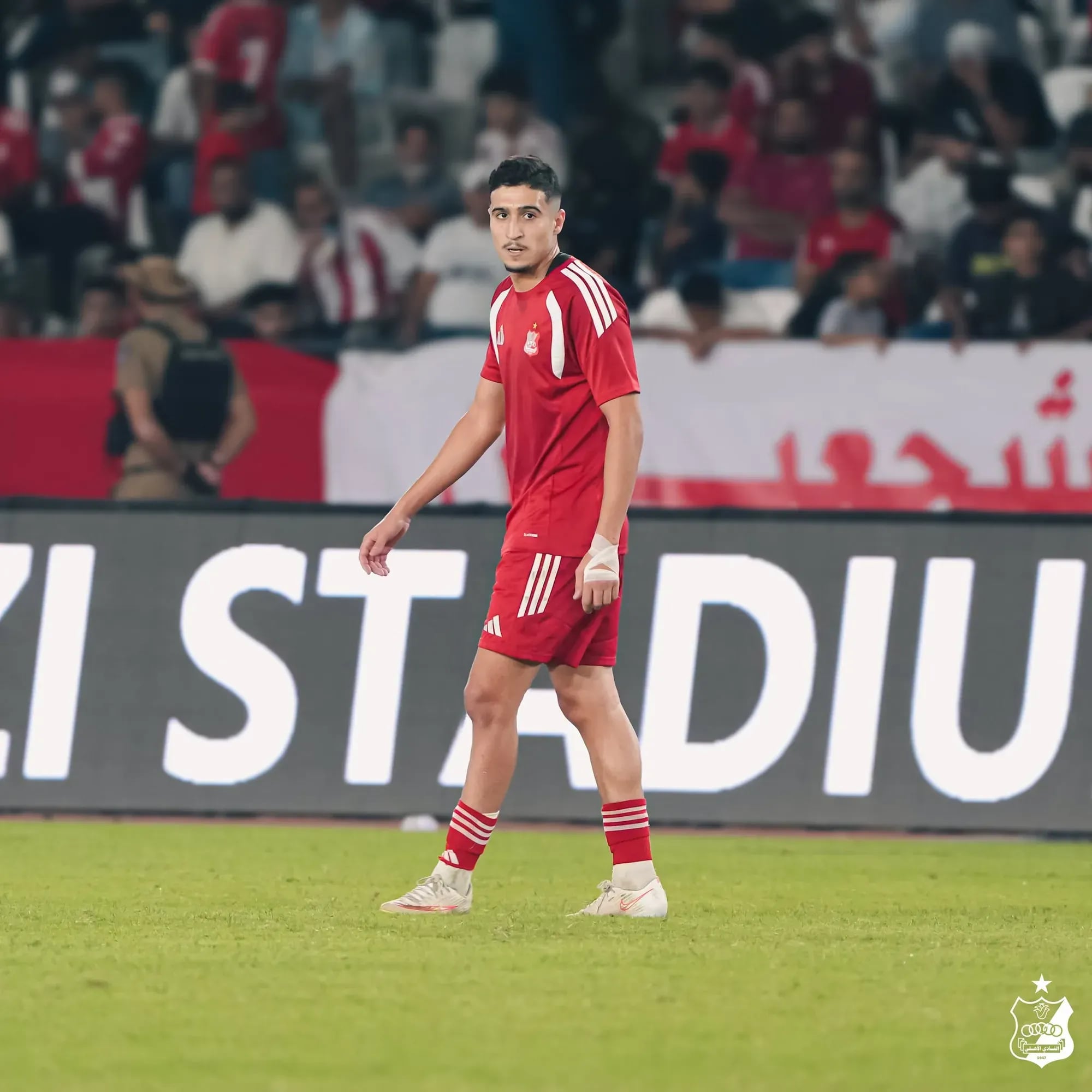 Fahd Almesmari on the pitch